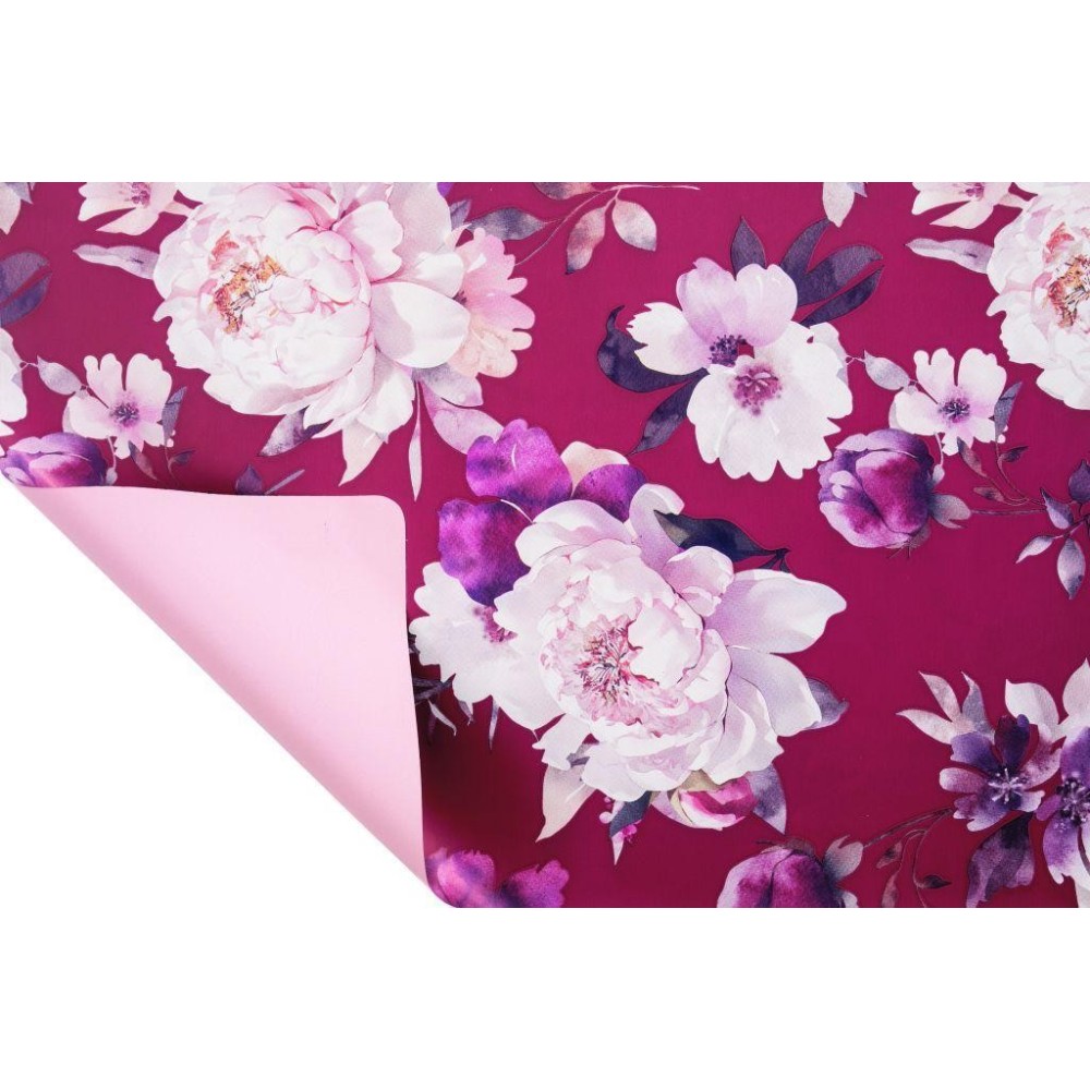 BOBINA DOROTEA FIORI BORDEAUX 1X25MT